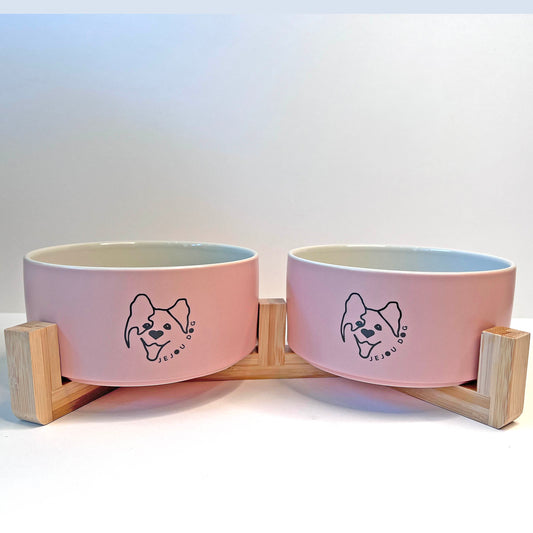 JD Bowl in Pink - Printed Logo
