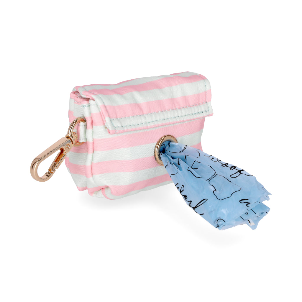 Multi-Functional Waste Bag Dispenser - Pink Stripe